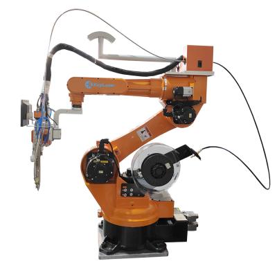 China KEYILASER 1500W Automatic 6 Axis Robot Arm Fiber Laser Robotic Welding Machine For Corner Welding en venta