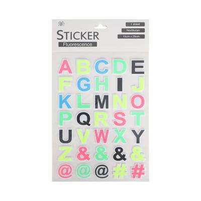 China Waterproof+Eco-friendly Removable Glue Kids Bedroom Fluorescence 3D Eva Sticker for sale