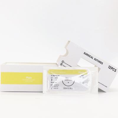 China Medical Disposable Absorbable Plain Catgut Surgical Sutures for sale