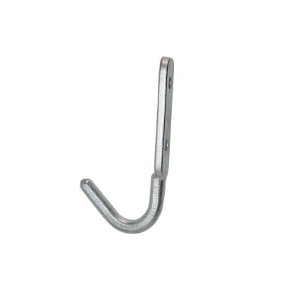 China Heavy industry forged hook with perforation carbon steel clevis grab hook triangular truck trailer lifting hook for sale