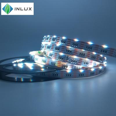 China DC24V 12v SMD 3014 rgb 60LED waterproof IP20 Custom side view emitting tube meat dmx sequential bending turn signal LED strip for sale