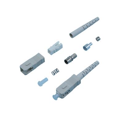 China Conjuntos de conectores de fibra óptica masculino femenino SC Conectores de cables ópticos en venta