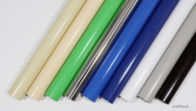 China quatro metros PE revestido tubo de aço 1,2 mm tubo de aço revestido de plástico à venda