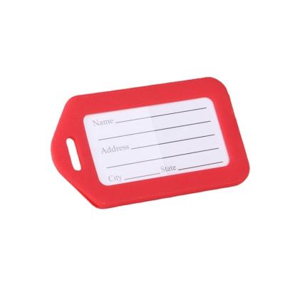 China Plastic Bulk Personalized Plastic Custom Travel Luggage Tag Soft Luggage Tag for sale