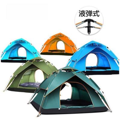 China Camouflage / Field Set 3 - 4 Person Automatic Hydraulic Double Layer Tent Outdootr Camp Instant Set Up Waterproof Tents for sale