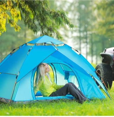 China Camouflage/field play 3-4 person automatic double layer hydraulic tent waterproof camping tent for sale outdoor beach for sale