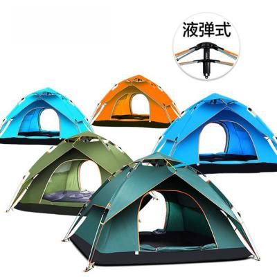China Camouflage/Field Game High Quality Double-Layer Automatic Hydraulic Tent For 3-4 Persons Beach Outdoor Travel Waterproof Camping Tent for sale