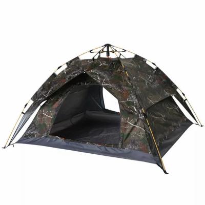 China Camping tents tienda// Logo Size Retro Style Outdoor Thickening Customizable Rain Storm 2-5 Persons Single Layer Automatic Double Persons for sale