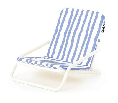 China Customied Design Color Stripe Outdoor Folding Chair 2.6KG Household Removable Shoulder Strap Easy-carry Comfortable Soft Beach Chairs for sale