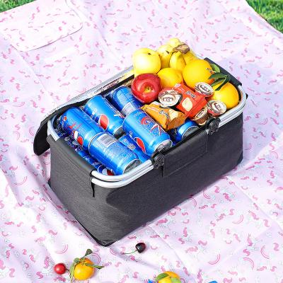 China 2021 Environmental Friendly Picnic Outdoor Foldable Portable Cooler Box Refrigerator Beach Cooler Small Waterproof Bags for sale