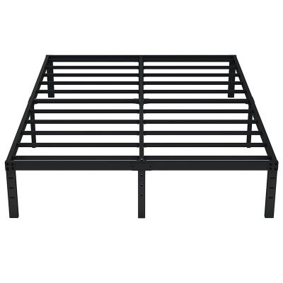 China China factory convertible morden normal single bedroom durable use hotel desgin metal platform bed double frame for sale
