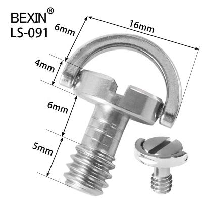 China Wholesale Stainless Steel Tripod Parts Flat Screws 1/4