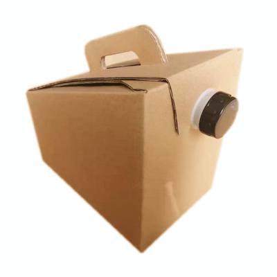 China Materials Logo Custom Color Printing Recycled Corrugated Cardboard Coffee Box To Go With Aluminum Plastic Bag And Taps for sale