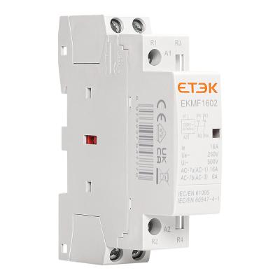 China Motor Control ETEK Contactor EKMF Series AC Modular Type For Householder Use Mini Contactor Modular Contactor In House School Street Light Use for sale