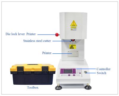 Chine Équipement d'essai pour les plastiques en polypropylène PP, testeur d'indice de débit de fusion, instruments pour les essais de polymères à vendre