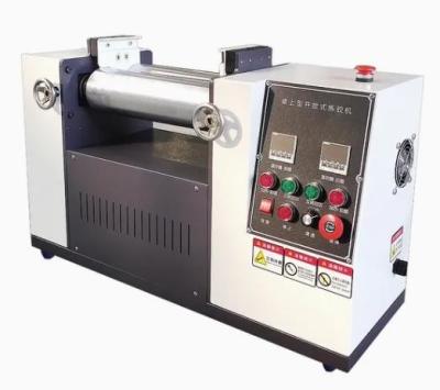 中国 横軸配置型 ラボラトリー 2 ロール ミル 機械 ゴム 混合 販売のため