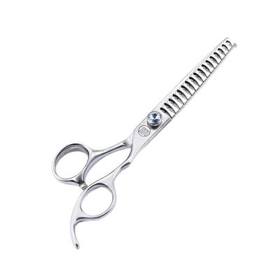 China Thinning Scissors 6.5 Inch 440C Stainless Steel Japanese Dog Hair Pet Grooming Thinning Scissors for sale