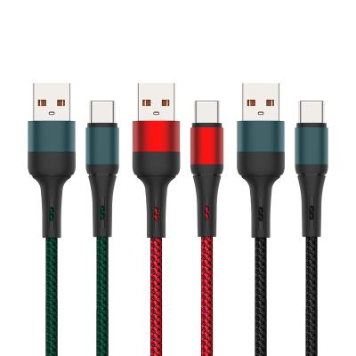 China Fast Speed Charging Factory Price Cable Data Usb To Type C Mobile Phone Cable Nylon Data Cables for sale