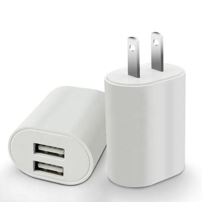 China US Speed Charger 2 Phone Plug Dual UAB 5V 2.4A Fast Charging Port Charger Travel Adapter Mobile Phone Wall Charger for sale
