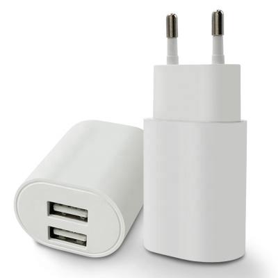 China Dual Port Wall Speed Charger 10W Wall Speed Eu Plug Usb Fast Charging Portable Multi Charger Cell Phone Dual Port Chargers for sale
