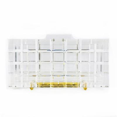 China 2021 Amazon Hot Selling Luxury Clutch Bag Evening Jelly Crystal Acrylic Clear Purses High Quality for sale