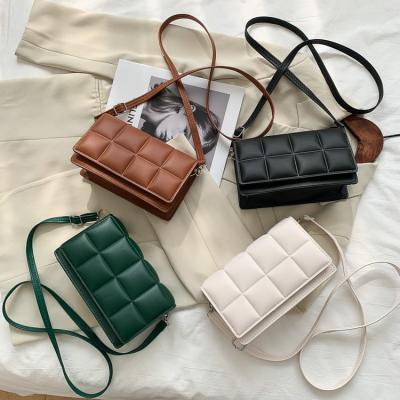 China High quality women's bag 2021 new fashion small square bag texture shoulder bag for sale