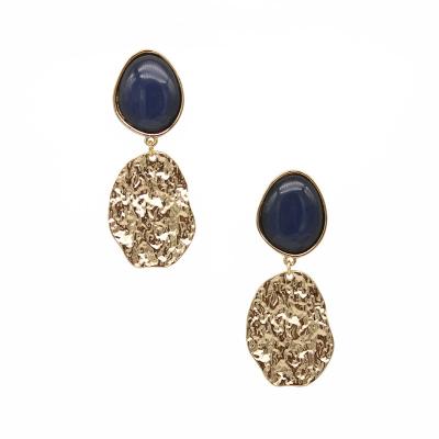 China 2021 fashion trend new luxury resin fashion green earrings exaggerated designer matte earrings for sale