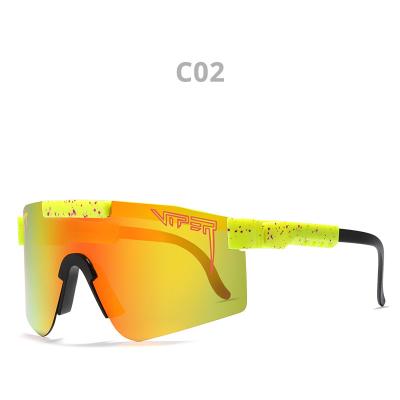 China Sports Sunglasses Large Frame Mount Sunglasses With Full Color Plated True Film Polarized Sunglasses Box for sale