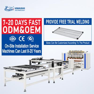 China Hwashi mercial-Grade Wire Mesh Spot Welder | 12-Point Welding System for Durable Storage Shelves for sale