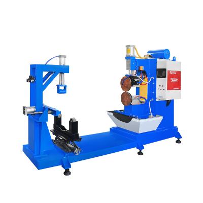 China Hwashi High Quality Stainless Steel Automatic Double Station Circular Rolling Seam Welding Machine Manufacturer for Oil Tank for sale