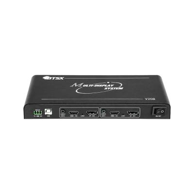 Cina 2X4 4K Video Switcher Controller 1X4 4x2 1X6 1X8 HDMI TV Video Wall Processor in vendita