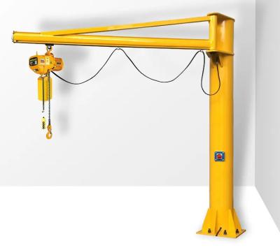 China Other Workshop 360 degree electric jib crane 500kg 1 ton 2 ton 5 ton mobile wall mounted slewing cantilever crane for sale