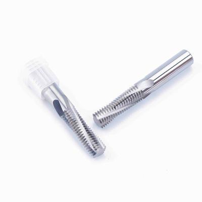China Os Multi-dentes rosqueiam cortadores de trituração do fim do carboneto nenhum revestimento para o baixo material da dureza à venda