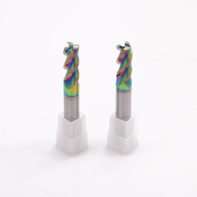 China Drow Carbide End Mill Drills And Customized Corner Radius Inner R Cutter com revestimento DLC à venda