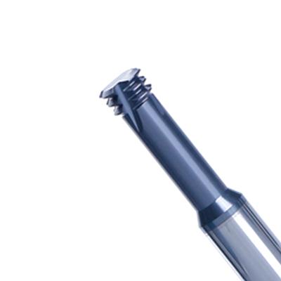 China Customizable 3 Teeth Carbide End Milling Cutters For Low Hardness Material Without Coating for sale