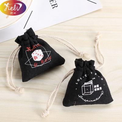 China Reusable Eco - Friendly Quality Jute And Drawstring Bags Muslin Cotton Small Pouch Custom Line for sale