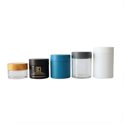 China Smell Proof Glass Jar Airtight Flower Jar 3oz 4oz 5oz Stash Jar For Weed for sale