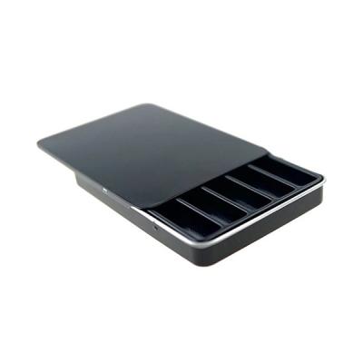 Chine La caisse noire 5pcs de codétenteur en métal roule pré le Tin Box rectangulaire à vendre