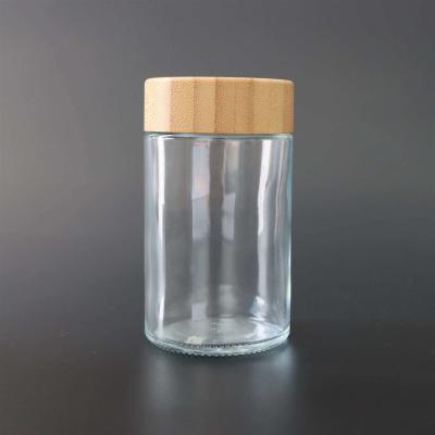 China 6oz Childproof Glass Storage Jar For Flower Weed Packaging Glass for sale