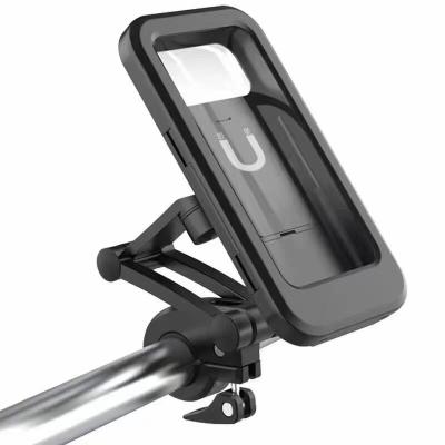 China Waterproof Adjustable Phone Holder Bike Bicycle Phone Case, Anti-shake 360 Rotation Handlebar Phone Case for iphone 11/12 pro max for sale