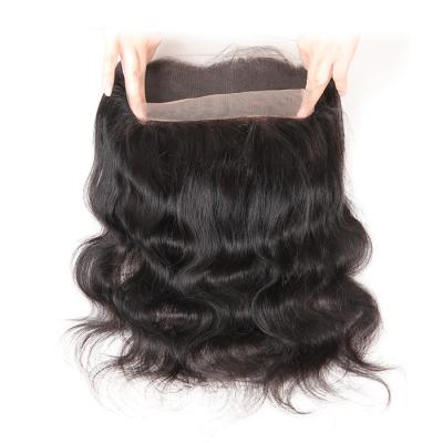 China Body Wave Ear To Ear Invisible Slim Invisible 360 Closure And Transparent Swiss Lace 13*6 Headband for sale