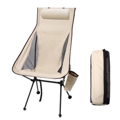 China Comfortable Outdoor Lightweight Folding Portable Camping Chair Fishing Chair Backrest Camping Picnic Chair for sale