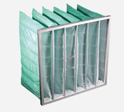 China Aluminum Or Galvanized Frame F5 Bag Air Filters Medium Efficiency for sale