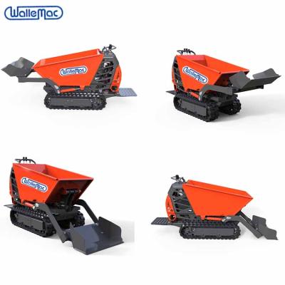 China Mini Tracked Rubber Wheelbarrow Track Dump Truck Construction Machinery Repair Shops Mini Wheel Barrow Engineering Dump Truck Transport for sale