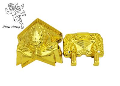 China Silver / Copper Color Coffin Parts Casket Corner Accessory PP / ABS Material for sale