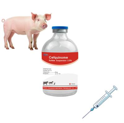 China 2.5% Cefquinome Sulfate Injection for Veterinary 3 Days Withdrawal Period 2 Years Shelf-life for sale
