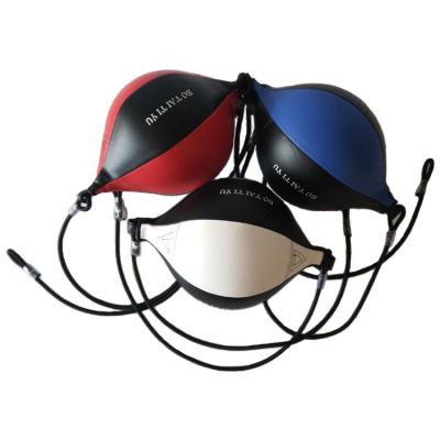 China Muttahida Majlis-e-Amal Custom Training Fast Speed PU Speed Ball End Punching Bag Double Leather Punching Bag for sale