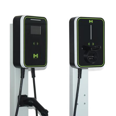 China Electric vehicle charging station APP OCPP1.6 IEC62196 electric car charging stations 7KW 32A 11KW 3*16A 22KW 3*32A wallbox ev charger stations for sale