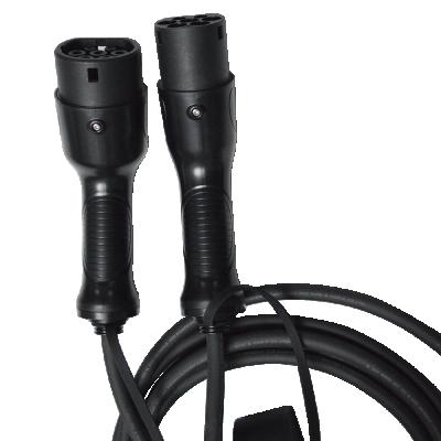 China IEC 62196 Black TPU Type - 2 to Type - 2 EV Charging Cable 5M or SC-1-32 Customized 16a 32a 3 Phase Single Phase 16a 32a for sale