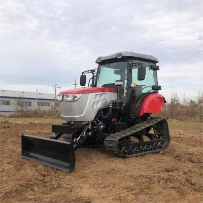 China Tractor de cabina cerrada de 120 CV Equipo agrícola Mini tractor de rastreo con motor diesel en venta